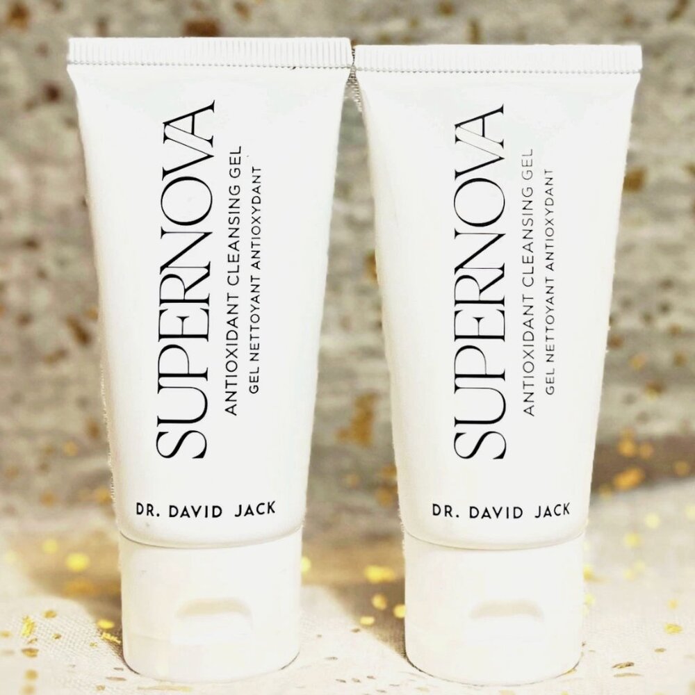 2x~Dr. David Jack~SUPERNOVA~Antioxidant Cleansing Gel~30ml/1oz~Travel Size~NWOB~